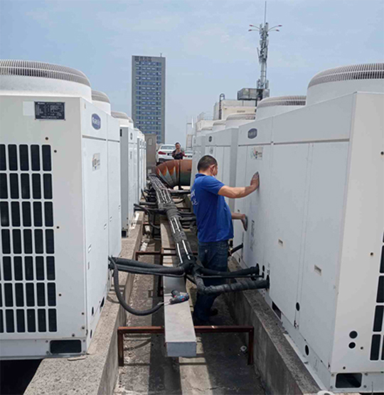 金水中央空调制热和不制冷系统维修方法